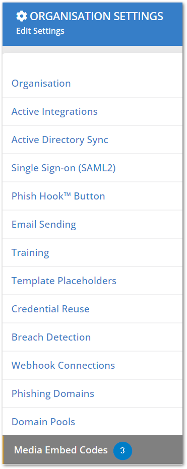 Media Embed Codes - Organisation settings - Media Embed Codes.png