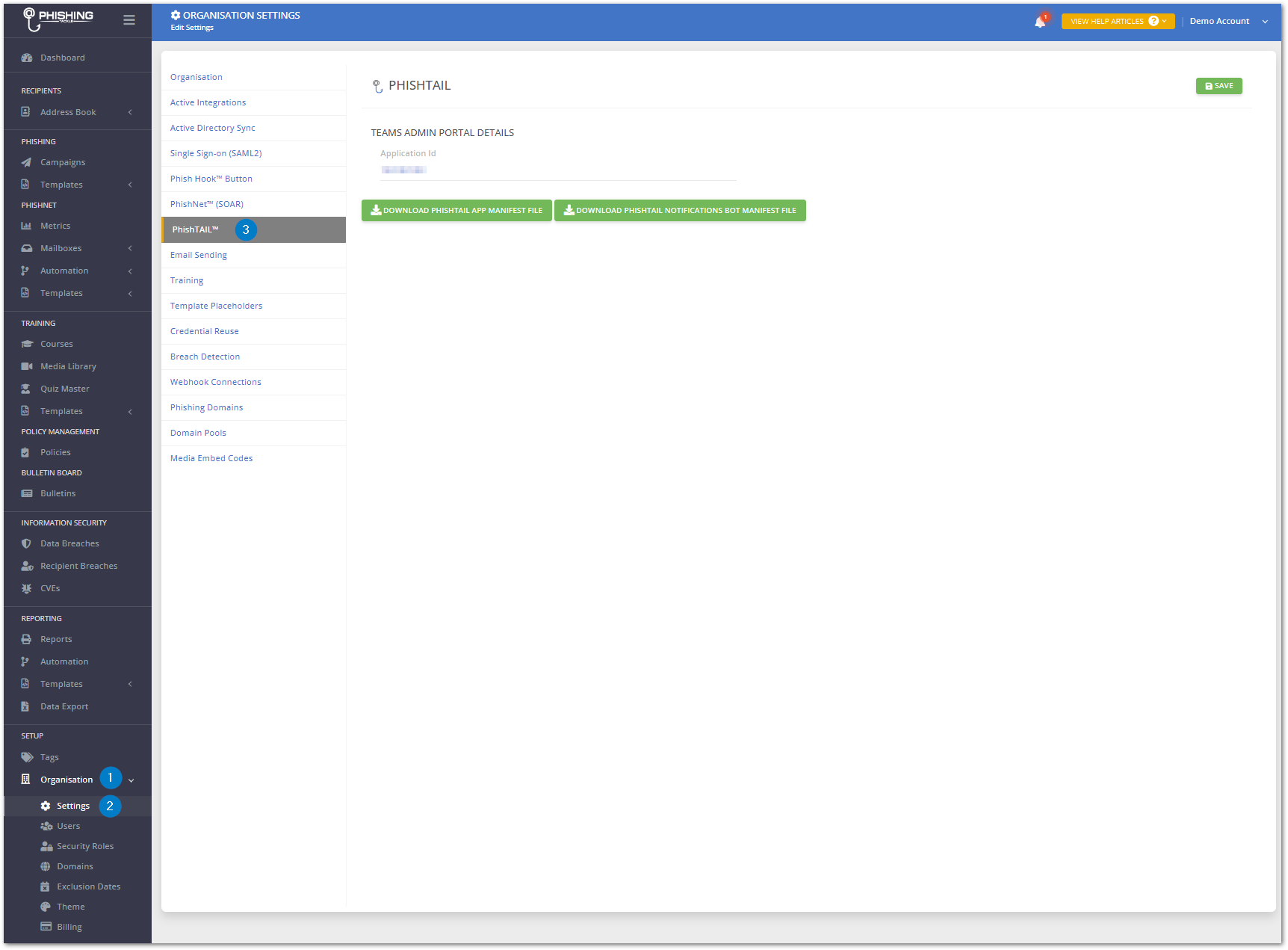 How to install Phishtail for Microsoft Teams- Navigate to PhishTAIL settings.png