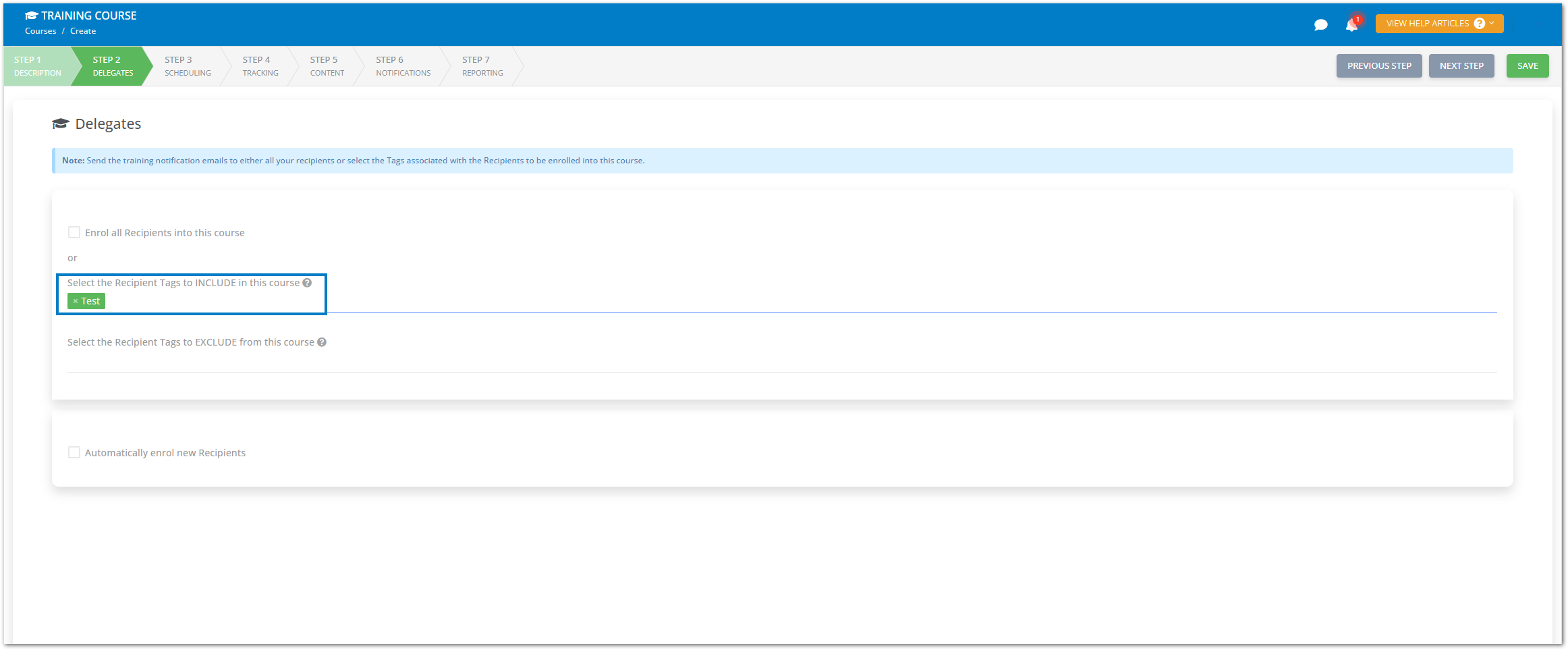Include Test to training course.png