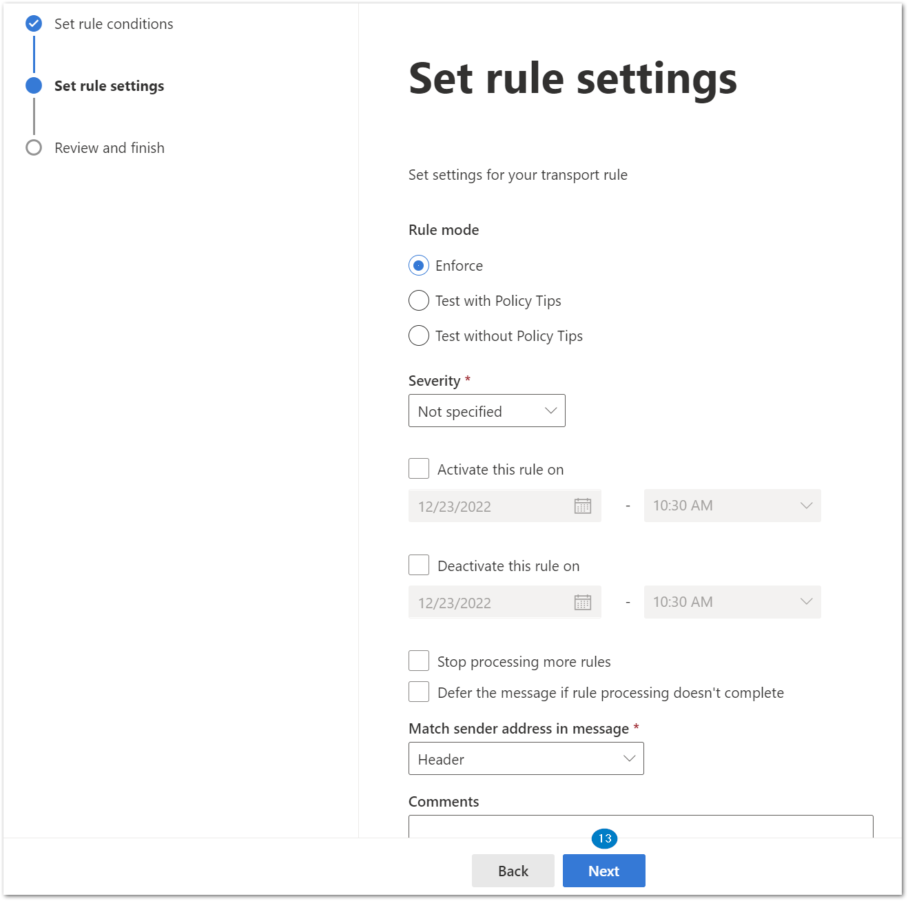 Allowlisting by Email Headers - Bypass Junk - Set Rules.png