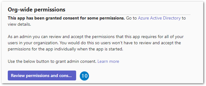 How to install Phishtail for Microsoft Teams- Teams Admin center - review permissions button.png