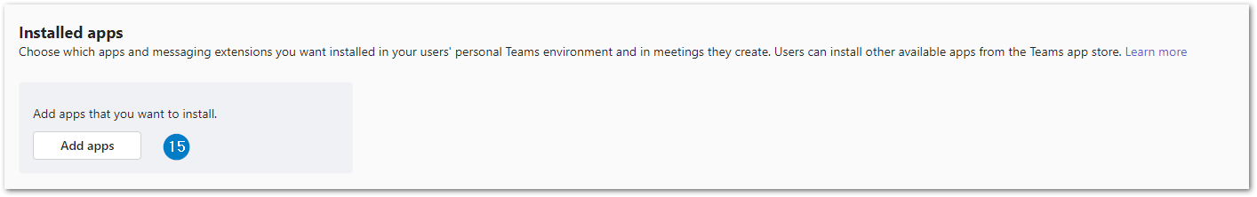 How to install Phishtail for Microsoft Teams- Teams Admin center - add Auto install.png