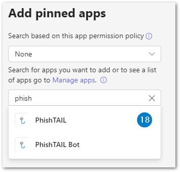 How to install Phishtail for Microsoft Teams- Teams Admin center - add to pinned apps.png